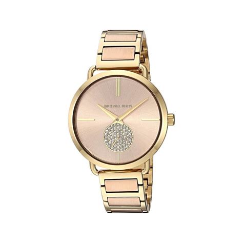 michael kors portia leather watch|Michael Kors Watch leather women.